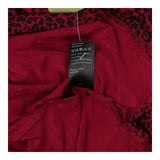 T-shirt magenta leopard print