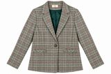 Blazer Grey Green Prince of Wales Check Tailored
