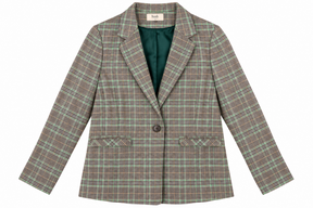 Blazer Grey Green Prince of Wales Check Tailored