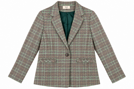 Blazer Grey Green Prince of Wales Check Tailored