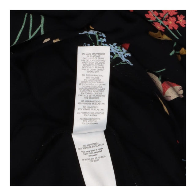 Black Floral Maternity and Nursing Dress