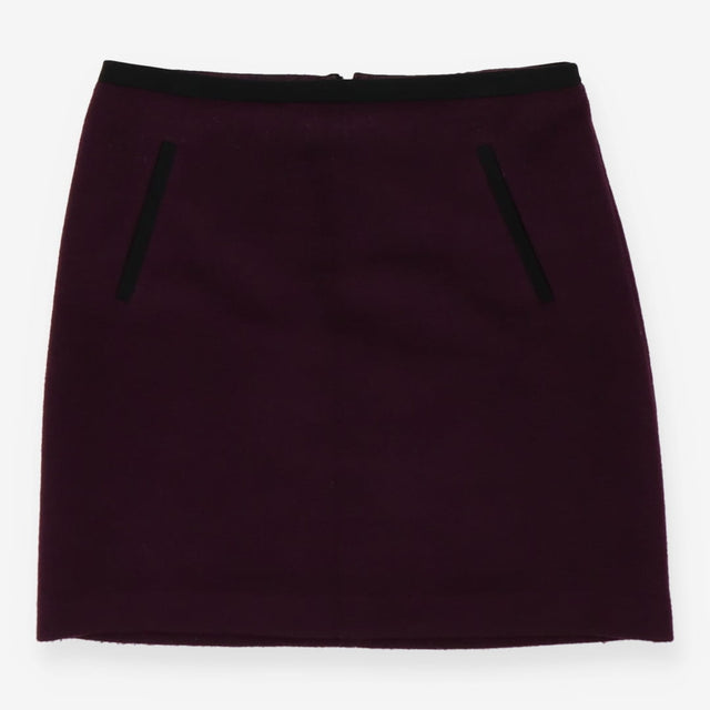 M&S Collection Aubergine Wool Mini Skirt