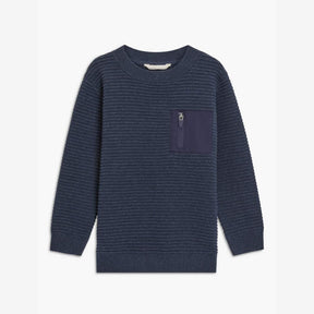 John Lewis Kids' Ottoman Stitch Pocket Jumper