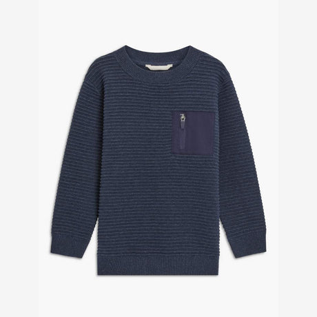 John Lewis Kids' Ottoman Stitch Pocket Jumper