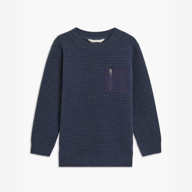 John Lewis Kids' Ottoman Stitch Pocket Jumper