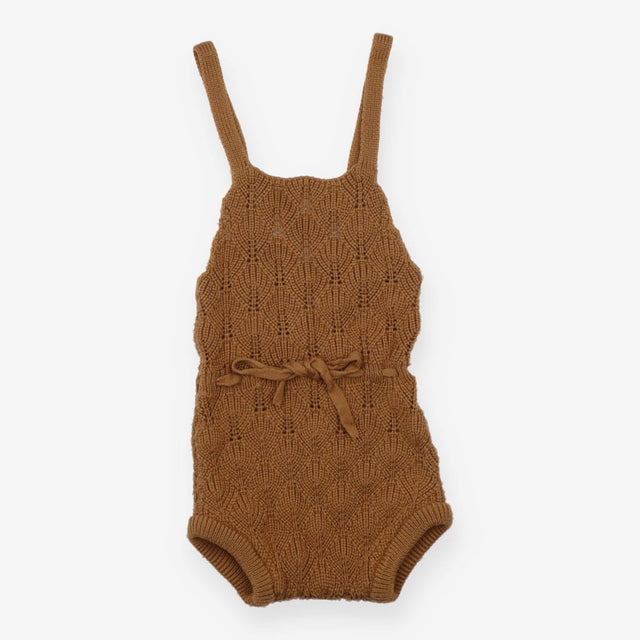 Dungaree shortie knit brown