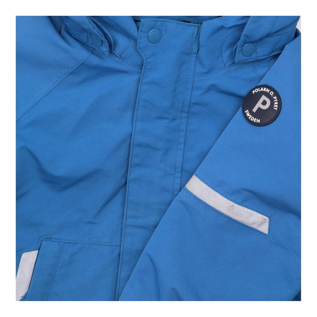 Coat Waterproof Blue with Stripe Lining
