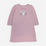 Nightdress pink striped squirrel 