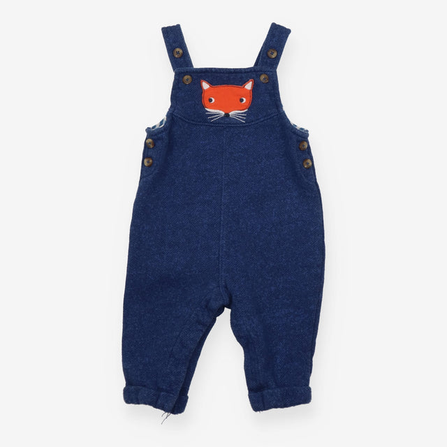 Jersey Dungaree Lined Blue with Fox Face