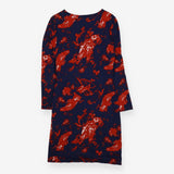 Dress navy with red details