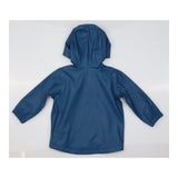 Blue Raincoat with Striped Lining 