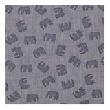 Shirt blue wood buttons elephants