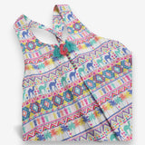 Tunic Coral and Turquoise Camel Print
