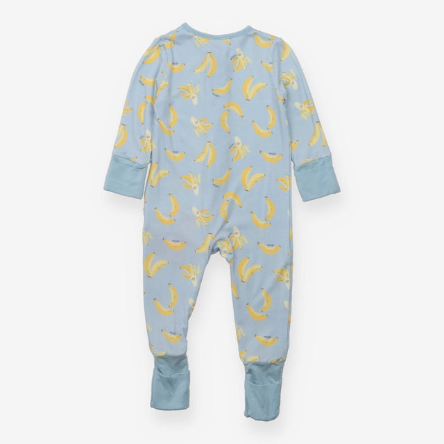 Sleepsuit Blue Banana Appliques