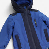 Coat Navy Black and Yellow