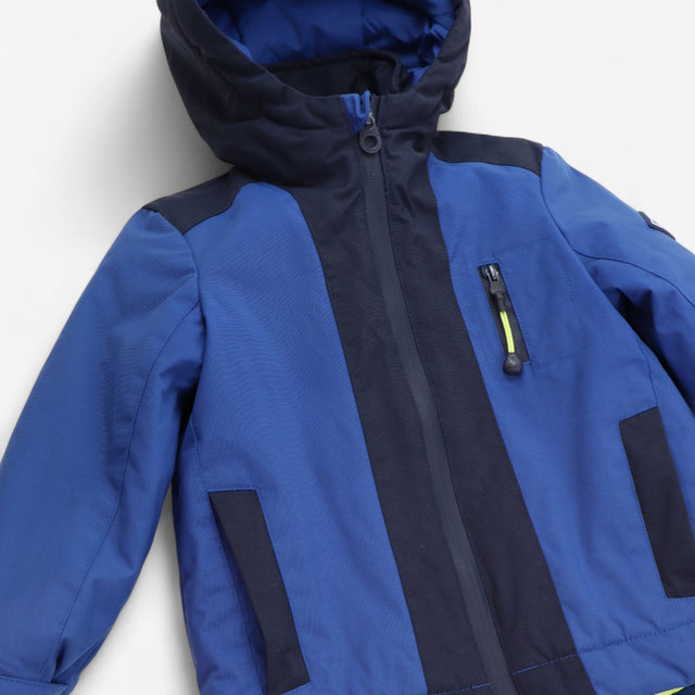 Coat Navy Black and Yellow