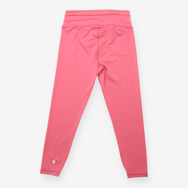 Capri Leggings Pink Twist Wrap Waist