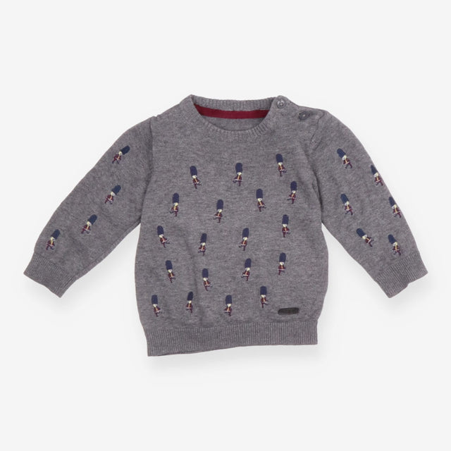 Sweater knit grey guards