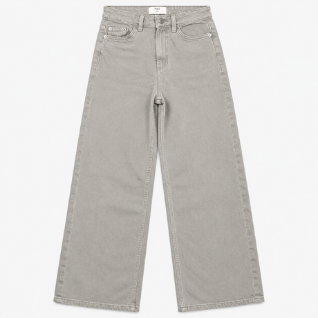 Wide Leg High Waisted Jeans Grey
