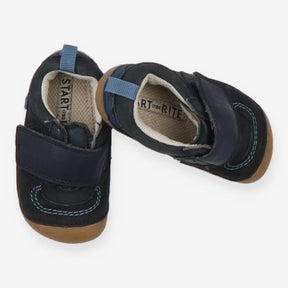 Navy Velcro Trainers