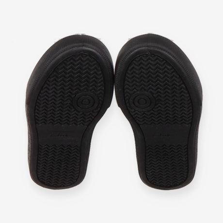 Plimsols black with flowers 
