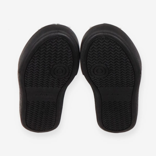 Plimsols black with flowers 