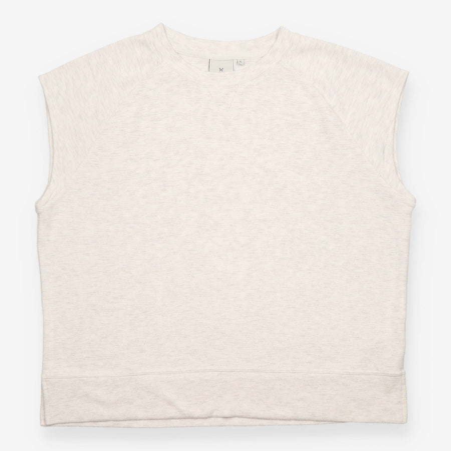 Sweatshirt Grey Marl Short Sleeve Relaxed Fit
