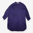Shirt Dress Purple Tonal Jacquard Long Sleeve