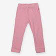 Leggings Pink Ribbed with Turnup