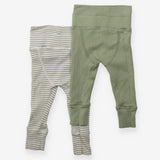 Leggings green striped 2 Pack