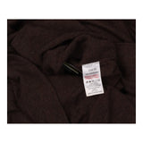 Dress Brown Merino Wool Cowl Neck
