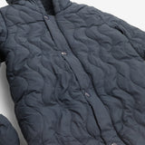 Pramsuit navy fleece lined with mittens