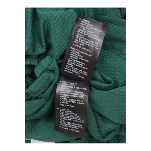 Forest Green Modal Blend Gathered Neck Tie Back Lo
