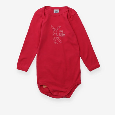 Bodysuit Long Sleeve Pink Bunny