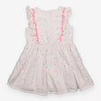 Dress sleeves white colourful spot