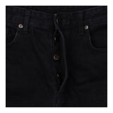 Black 100% Cotton Straight Leg Jeans