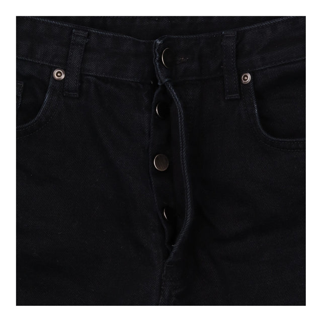 Black 100% Cotton Straight Leg Jeans