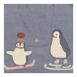 Dress blue cord LS penguins