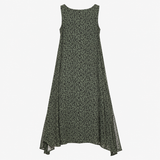 Maxi Dress in Grey Leopard Print