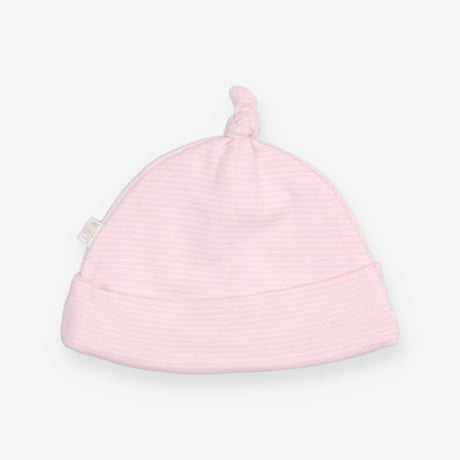 Baby Hat pink striped embroidered duck