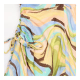 Midi Dress Multicolour Abstract Print