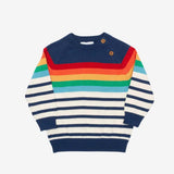 Rainbow stripe jumper
