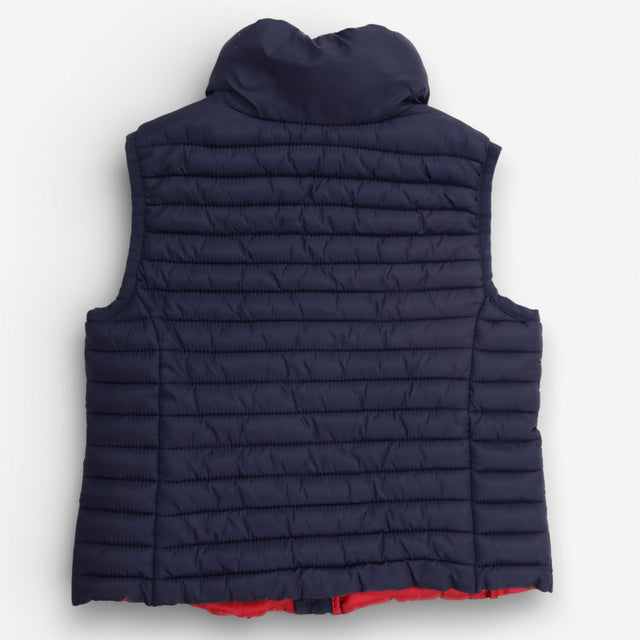 Gilet Navy Padded with red Zip