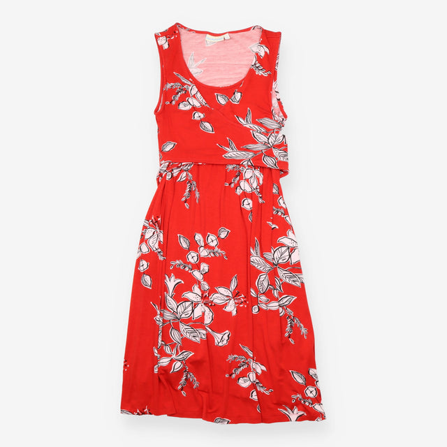 JoJo Maman Bebe Red Leaf Tie Front Maternity Nursi