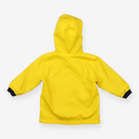 Yellow Raincoat Striped Lined