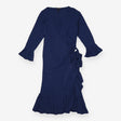 Dress navy wrap - maternity