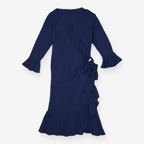 Dress navy wrap - maternity