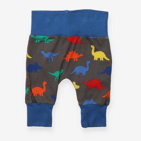 Legging Brown with Dinosaurs with Blue Waistband
