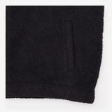 Gilet Black Sherpa Fleece Teddy Zip Front