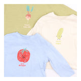 Vegetables Long Sleeve T-shirts 3pc